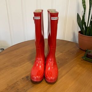 Red Hunter Boots
